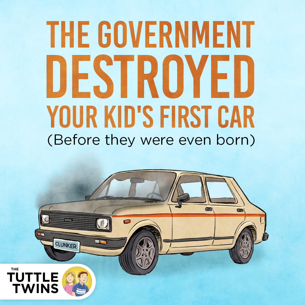 The government destroyed your kid's first car before they were even born