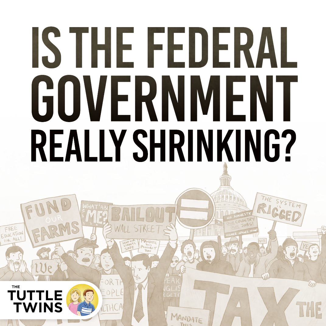 Fed Tuttle New jobs numbers say FedGov is shrinking. Is it true? – The Tuttle Twins