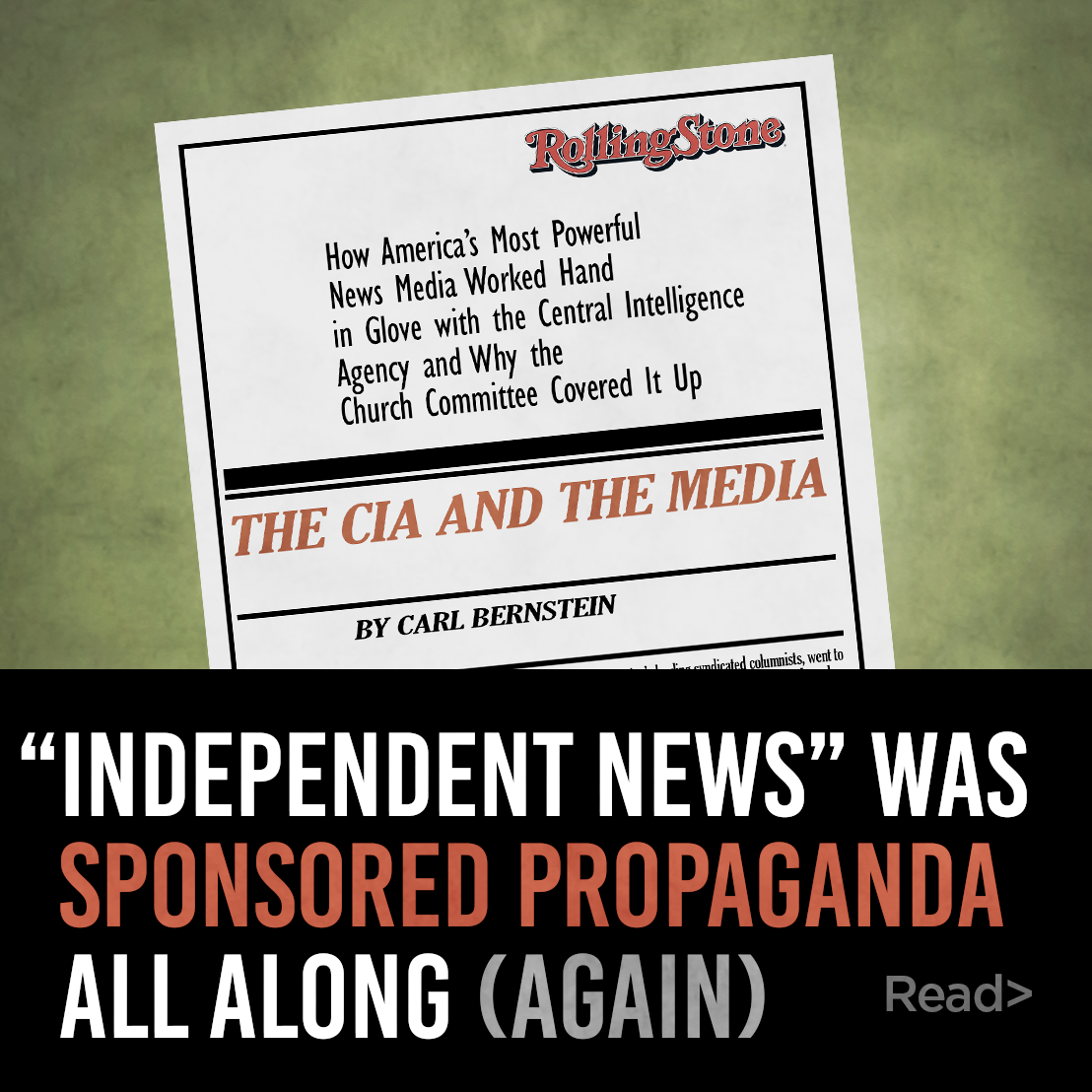 The media isn’t independent. It never was.