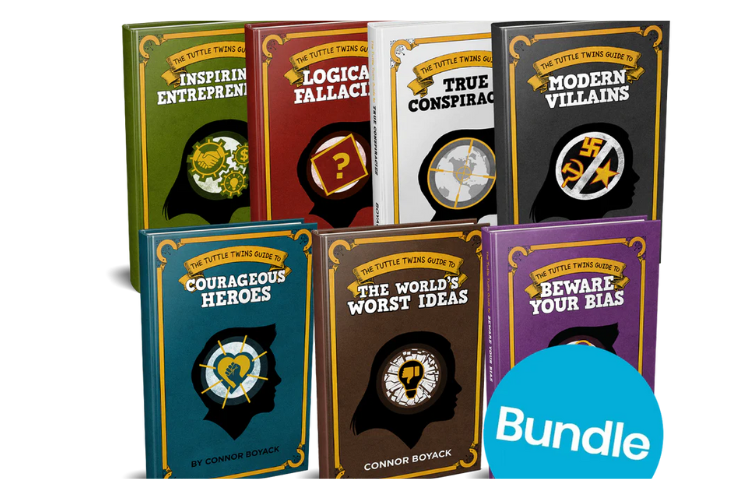 The Tuttle Twins educational book bundle for kids by Connor Boyack.
